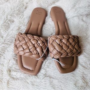 A New Day Women’s Braided Carissa Sandals New in color Brown